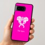 כיסוי בעיצוב אישי עם השם שלך לדגם - Google Pixel 8 5G בעיצוב פרחי קרן