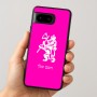 כיסוי בעיצוב אישי עם השם שלך לדגם - Google Pixel 8 5G בעיצוב אריה