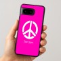 כיסוי בעיצוב אישי עם השם שלך לדגם - Google Pixel 8 5G בעיצוב סמל השלום