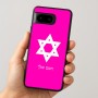 כיסוי בעיצוב אישי עם השם שלך לדגם - Google Pixel 8 5G בעיצוב מגן דוד - מגן דוד - ישראל