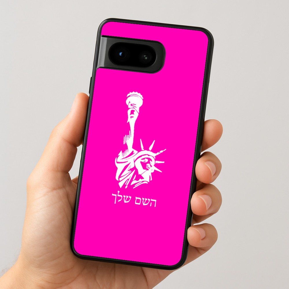 כיסוי בעיצוב אישי עם השם שלך לדגם - Google Pixel 8 5G בעיצוב פסל החירות