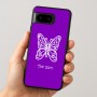 כיסוי בעיצוב אישי עם השם שלך לדגם - Google Pixel 8 5G בעיצוב פרפר