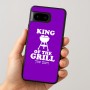 כיסוי בעיצוב אישי עם השם שלך לדגם - Google Pixel 8 5G בעיצוב מלך הגריל