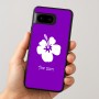 כיסוי בעיצוב אישי עם השם שלך לדגם - Google Pixel 8 5G בעיצוב פרח היביסקוס