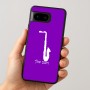 כיסוי בעיצוב אישי עם השם שלך לדגם - Google Pixel 8 5G בעיצוב סקסופון