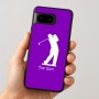 כיסוי בעיצוב אישי עם השם שלך לדגם - Google Pixel 8 5G בעיצוב שחקן גולף