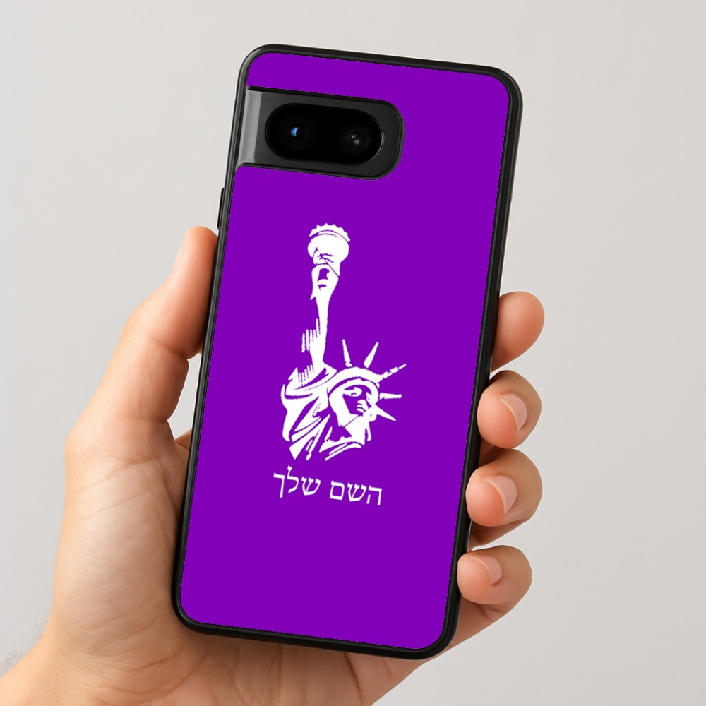 כיסוי בעיצוב אישי עם השם שלך לדגם - Google Pixel 8 5G בעיצוב פסל החירות