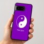 כיסוי בעיצוב אישי עם השם שלך לדגם - Google Pixel 8 5G בעיצוב סמל יינג יאנג