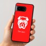 כיסוי בעיצוב אישי עם השם שלך לדגם - Google Pixel 8 5G בעיצוב פרצוף בולדוג