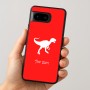 כיסוי בעיצוב אישי עם השם שלך לדגם - Google Pixel 8 5G בעיצוב דינוזאור