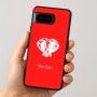 כיסוי בעיצוב אישי עם השם שלך לדגם - Google Pixel 8 5G בעיצוב ראש פיל