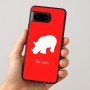 כיסוי בעיצוב אישי עם השם שלך לדגם - Google Pixel 8 5G בעיצוב קרנף