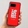 כיסוי בעיצוב אישי עם השם שלך לדגם - Google Pixel 8 5G בעיצוב נשקי את חבר שלי