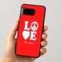 כיסוי בעיצוב אישי עם השם שלך לדגם - Google Pixel 8 5G בעיצוב אהבה