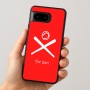 כיסוי בעיצוב אישי עם השם שלך לדגם - Google Pixel 8 5G בעיצוב כדור בסיס