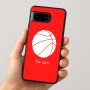 כיסוי בעיצוב אישי עם השם שלך לדגם - Google Pixel 8 5G בעיצוב כדורסל