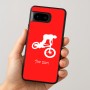 כיסוי בעיצוב אישי עם השם שלך לדגם - Google Pixel 8 5G בעיצוב רוכב אופניים