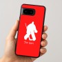 כיסוי בעיצוב אישי עם השם שלך לדגם - Google Pixel 8 5G בעיצוב הוקי שוערים