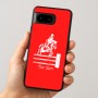 כיסוי בעיצוב אישי עם השם שלך לדגם - Google Pixel 8 5G בעיצוב רוכב סוסים