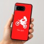 כיסוי בעיצוב אישי עם השם שלך לדגם - Google Pixel 8 5G בעיצוב מוטוקרוס