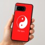 כיסוי בעיצוב אישי עם השם שלך לדגם - Google Pixel 8 5G בעיצוב סמל יינג יאנג