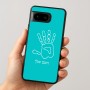 כיסוי בעיצוב אישי עם השם שלך לדגם - Google Pixel 8 5G בעיצוב יד