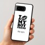 כיסוי בעיצוב אישי עם השם שלך לדגם - Google Pixel 8 5G בעיצוב נשקי את חבר שלי