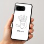 כיסוי בעיצוב אישי עם השם שלך לדגם - Google Pixel 8 5G בעיצוב יד
