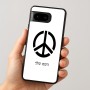 כיסוי בעיצוב אישי עם השם שלך לדגם - Google Pixel 8 5G בעיצוב סמל השלום