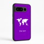 כיסוי בעיצוב אישי עם השם שלך לדגם - Google Pixel 8 Pro 5G בעיצוב מפת העולם