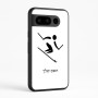 כיסוי בעיצוב אישי עם השם שלך לדגם - Google Pixel 8 Pro 5G בעיצוב סקי אולימפי