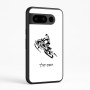כיסוי בעיצוב אישי עם השם שלך לדגם - Google Pixel 8 Pro 5G בעיצוב אופנוע שלג