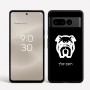 כיסוי בעיצוב אישי עם השם שלך לדגם - Google Pixel 8 Pro 5G בעיצוב פרצוף בולדוג