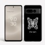 כיסוי בעיצוב אישי עם השם שלך לדגם - Google Pixel 8 Pro 5G בעיצוב פרפר