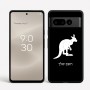 כיסוי בעיצוב אישי עם השם שלך לדגם - Google Pixel 8 Pro 5G בעיצוב קנגורו