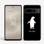 כיסוי בעיצוב אישי עם השם שלך לדגם - Google Pixel 8 Pro 5G בעיצוב פינגווין