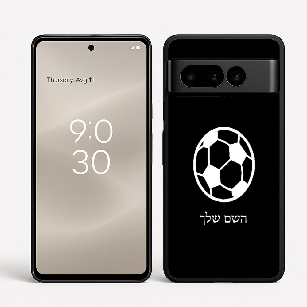 כיסוי בעיצוב אישי עם השם שלך לדגם - Google Pixel 8 Pro 5G בעיצוב כדורגל כדור כדורגל