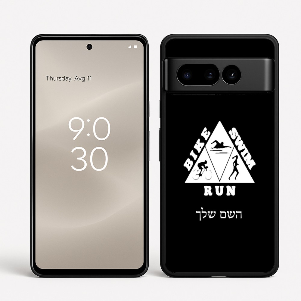 כיסוי בעיצוב אישי עם השם שלך לדגם - Google Pixel 8 Pro 5G בעיצוב טריאתלון