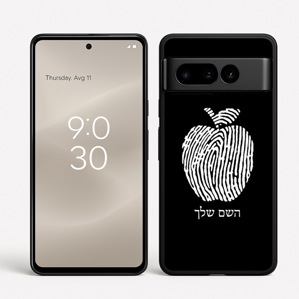 כיסוי בעיצוב אישי עם השם שלך לדגם - Google Pixel 8 Pro 5G בעיצוב הדפס תפוח