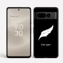 כיסוי בעיצוב אישי עם השם שלך לדגם - Google Pixel 8 Pro 5G בעיצוב נוצת נוצה