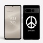 כיסוי בעיצוב אישי עם השם שלך לדגם - Google Pixel 8 Pro 5G בעיצוב סמל השלום