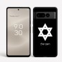 כיסוי בעיצוב אישי עם השם שלך לדגם - Google Pixel 8 Pro 5G בעיצוב מגן דוד - מגן דוד - ישראל