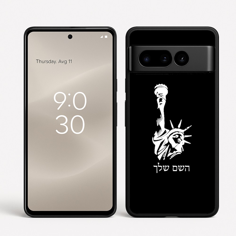 כיסוי בעיצוב אישי עם השם שלך לדגם - Google Pixel 8 Pro 5G בעיצוב פסל החירות