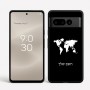 כיסוי בעיצוב אישי עם השם שלך לדגם - Google Pixel 8 Pro 5G בעיצוב מפת העולם
