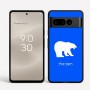 כיסוי בעיצוב אישי עם השם שלך לדגם - Google Pixel 8 Pro 5G בעיצוב דוב