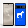 כיסוי בעיצוב אישי עם השם שלך לדגם - Google Pixel 8 Pro 5G בעיצוב סוס