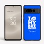 כיסוי בעיצוב אישי עם השם שלך לדגם - Google Pixel 8 Pro 5G בעיצוב נשקי את חבר שלי