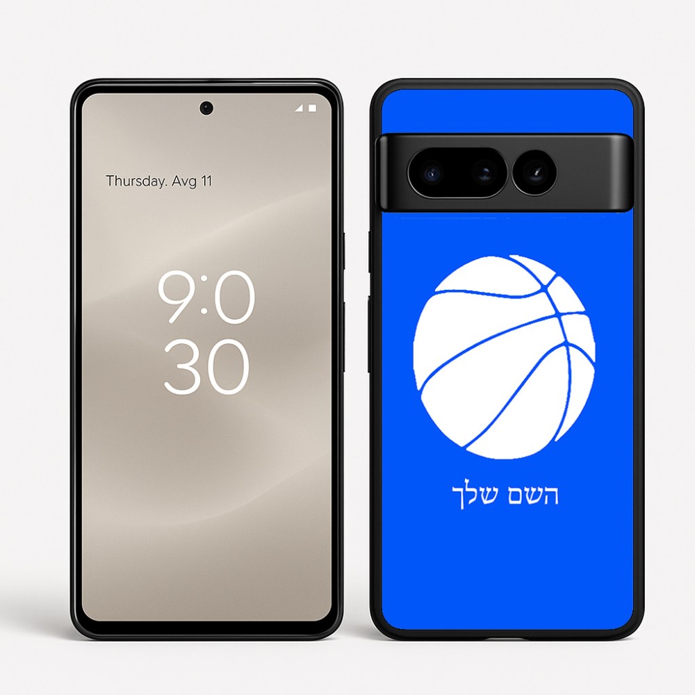 כיסוי בעיצוב אישי עם השם שלך לדגם - Google Pixel 8 Pro 5G בעיצוב כדורסל