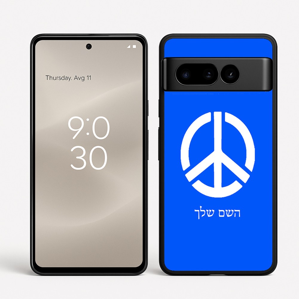 כיסוי בעיצוב אישי עם השם שלך לדגם - Google Pixel 8 Pro 5G בעיצוב סמל השלום