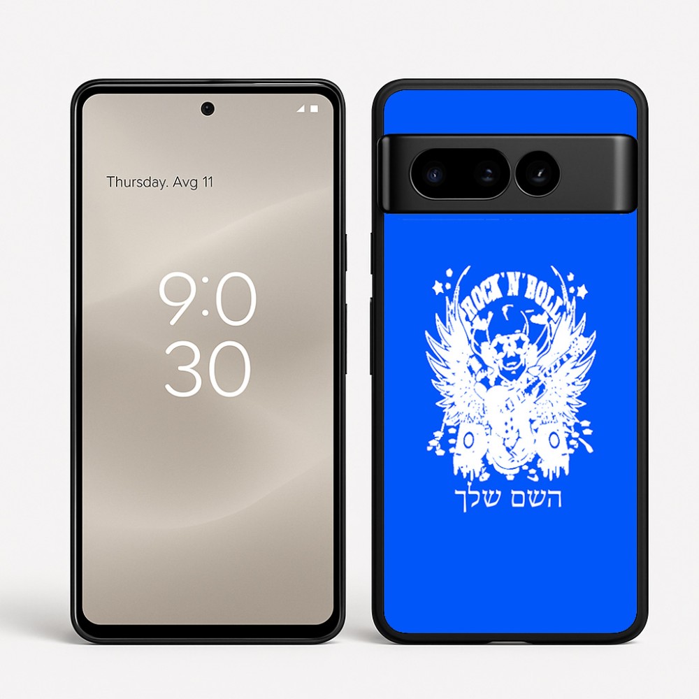 כיסוי בעיצוב אישי עם השם שלך לדגם - Google Pixel 8 Pro 5G בעיצוב רוקנרול